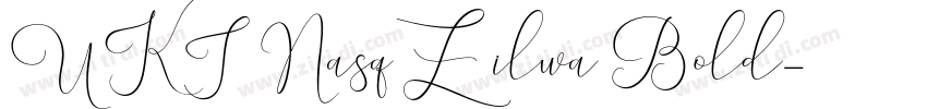 UKINasqZilwa Bold字体转换